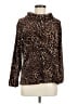 White Stag Animal Print Brown Pullover Sweater Size M - photo 1