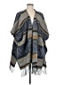 Treasure & Bond 100% Polyester Blue Poncho One size - photo 1