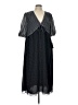 Max Studio Polka Dots Black Casual Dress Size L - photo 1