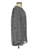 Laundry by Shelli Segal 100% Polyester Gray Long Sleeve Blouse Size XS - photo 4
