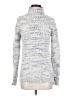Belldini Tweed Silver Turtleneck Sweater Size S - photo 1