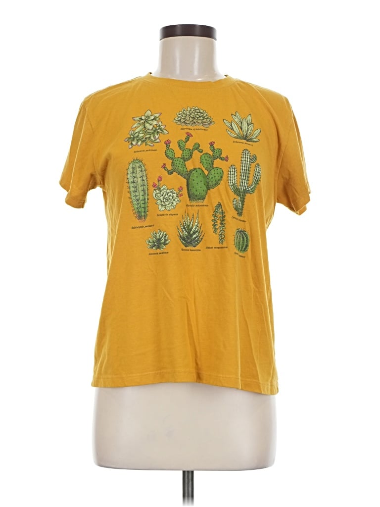 Pre-owned Fifth Sun Short Sleeve T-shirt In Yellow
