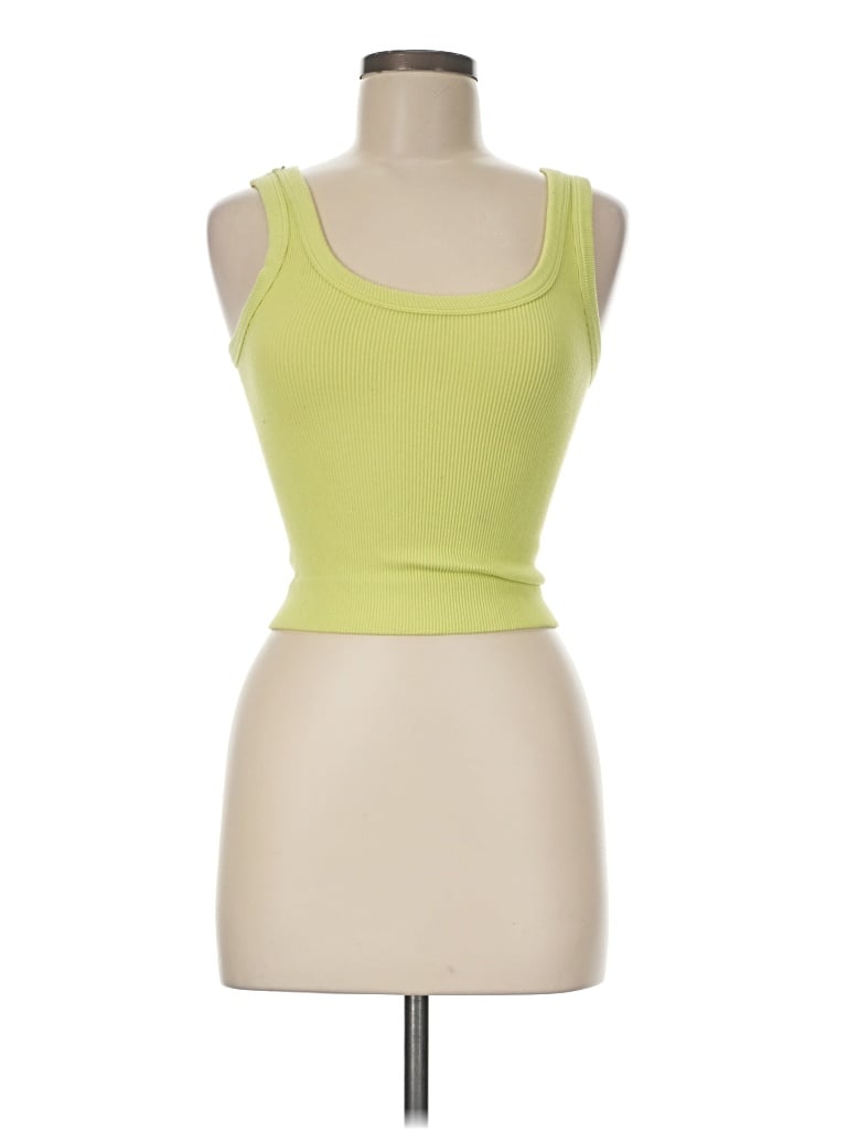 Pre-owned Dynamite Sleeveless Top Green Sweetheart Neckline Tops