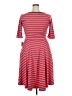 Lularoe Stripes Red Casual Dress Size 22 - 24 Plus - photo 2