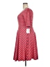Lularoe Stripes Red Casual Dress Size 22 - 24 Plus - photo 5
