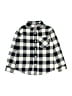 Levi's Checkered-gingham Gray Long Sleeve Button-Down Shirt Size 5 - 6 - photo 1