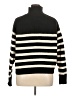 H&M Stripes Black Turtleneck Sweater Size XL - photo 2