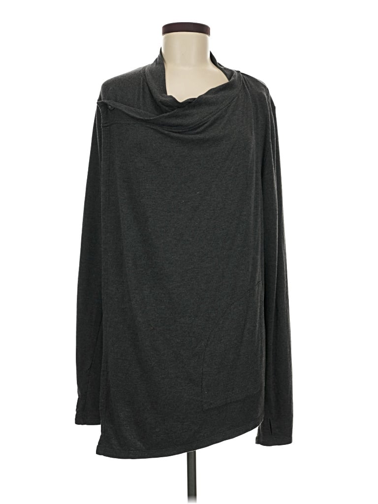 Pre-owned Mpg Cardigan Sweater In Gray