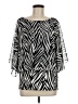 Coco Bianco 100% Polyester Silver 3/4 Sleeve Blouse Size M - photo 1