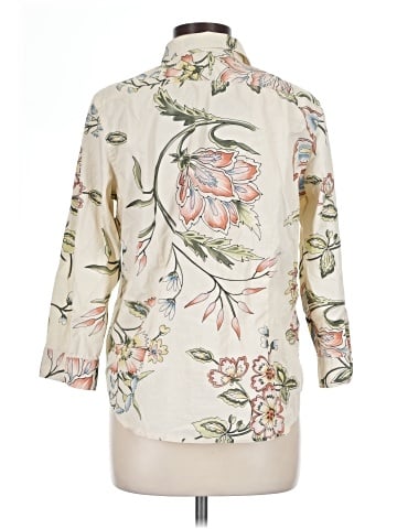 Lauren by Ralph Lauren 3/4 Sleeve Button-Down Shirt (view 2)