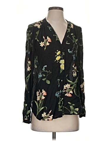 Joie Long Sleeve Silk Top (view 1)