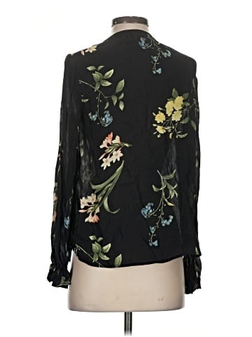 Joie Long Sleeve Silk Top (view 2)