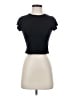 Reformation Black Short Sleeve Turtleneck Size XS - photo 1