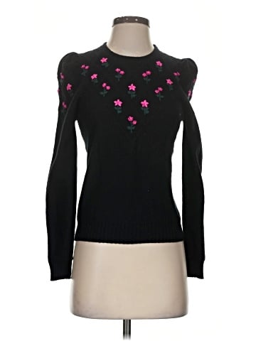 Aqua Cashmere Pullover Sweater (view 1)
