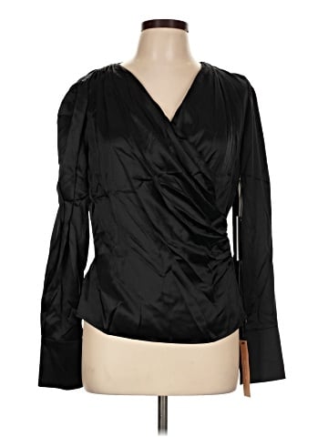 Reformation Long Sleeve Silk Top (view 1)