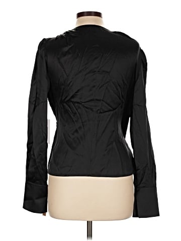 Reformation Long Sleeve Silk Top (view 2)