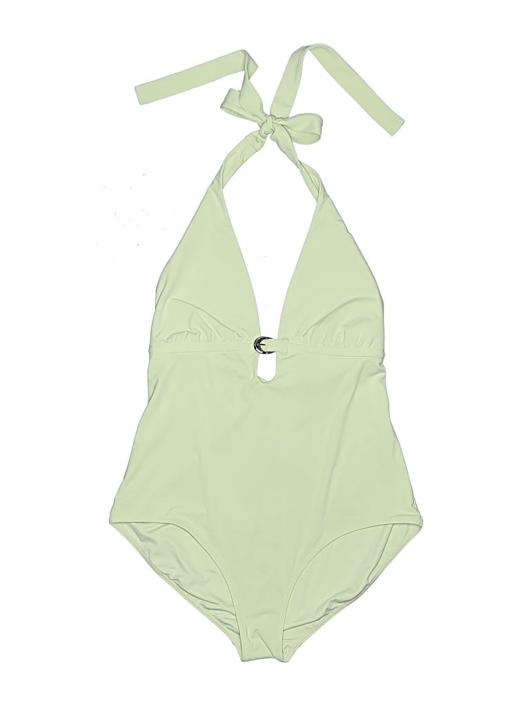 Pre-owned Staud One Piece Swimsuit In Green