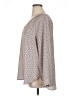 Skies Are Blue 100% Polyester Polka Dots Tan Long Sleeve Blouse Size 1X - photo 5