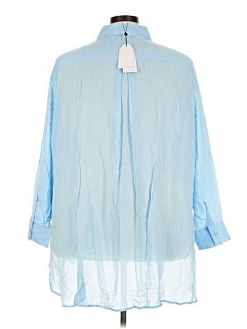 Universal Standard 3/4 Sleeve Button-Down Shirt (view 2)