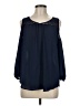 Cato 100% Polyester Blue 3/4 Sleeve Blouse Size M - photo 1