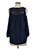 Cato 100% Polyester Blue 3/4 Sleeve Blouse Size M - photo 2
