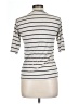 Splendid Stripes Ivory Short Sleeve Turtleneck Size L - photo 2