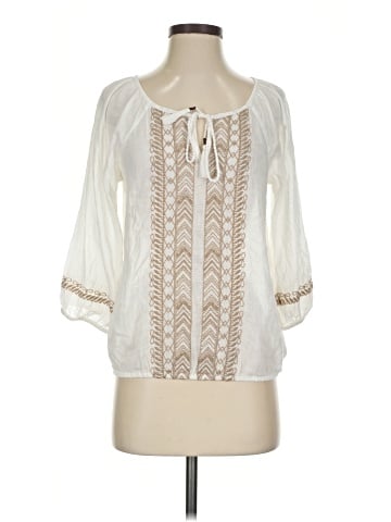 Vintage America Blues 3/4 Sleeve Blouse (view 1)