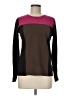 W by Worth 100% Wool Color Block Brown Wool Pullover Sweater Size M - photo 1
