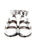ALLSAINTS Metallic Solid Silver Flats Size 7 - photo 2