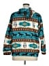 Unbranded Aztec Or Tribal Print Teal Pullover Hoodie Size XL - photo 2