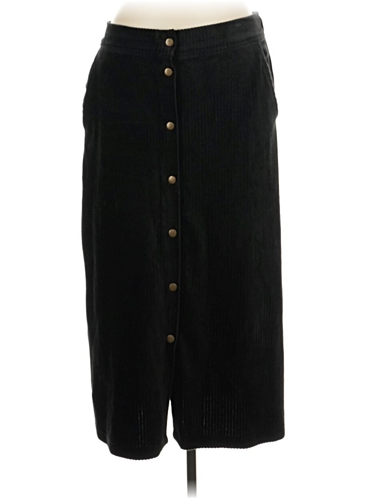 Pre-owned Denim & Co Casual Skirt In Black