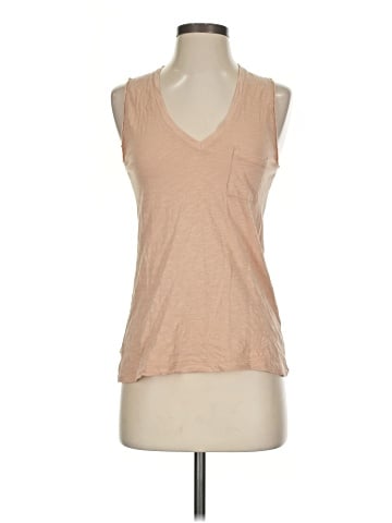 Madewell Whisper Cotton V-Neck Pocket Tank (view 1)