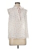 Ann Taylor 100% Polyester White Sleeveless Blouse Size M - photo 1