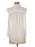 Ann Taylor 100% Polyester White Sleeveless Blouse Size M - photo 2