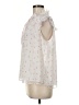 Ann Taylor 100% Polyester White Sleeveless Blouse Size M - photo 5