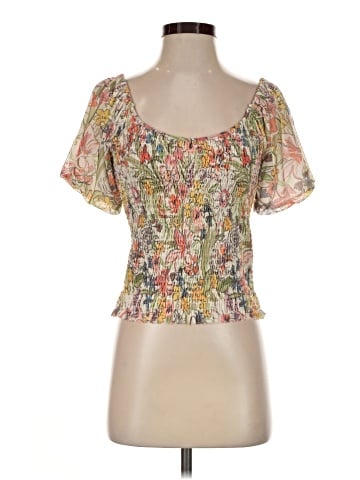 By Anthropologie Short Sleeve Blouse (view 1)