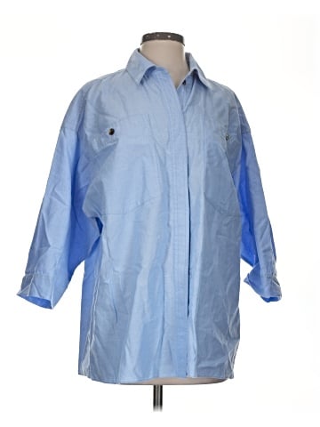 Lafayette 148 New York 3/4 Sleeve Button-Down Shirt (view 1)