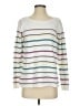Talbots Outlet 100% Cotton Stripes White Pullover Sweater Size S - photo 1