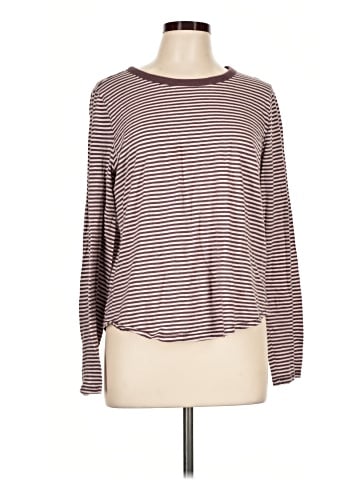Madewell Whisper Cotton Crewneck Long-Sleeve in Yoshi Stripe (view 1)