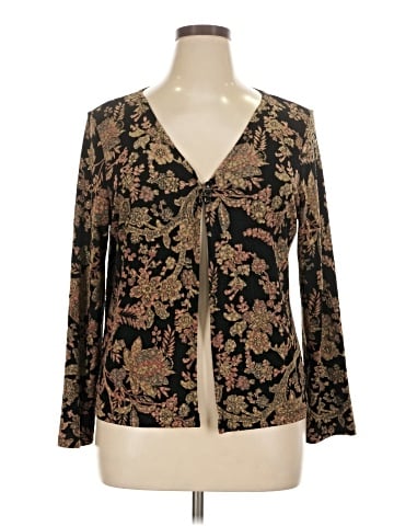 JM Collection Long Sleeve Top (view 1)
