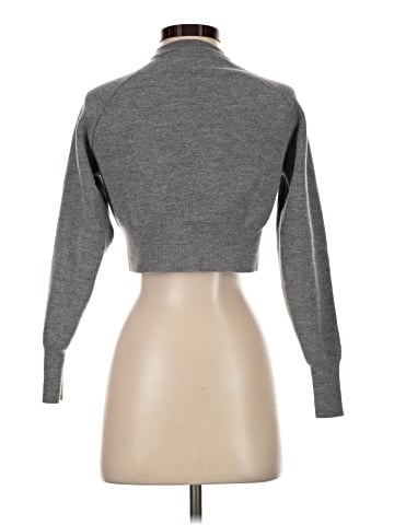 Madewell Raglan-Sleeve Cropped Cardigan in Merino Wool (view 2)