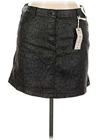 M&S Faux Leather Skirt (view 1)