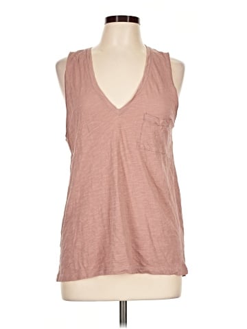 Madewell Whisper Cotton V-Neck Pocket Tank (view 1)
