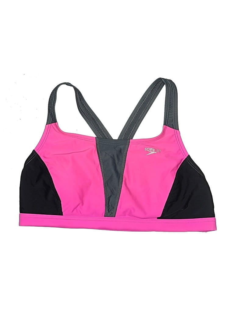 Pre-owned Speedo Swimsuit Top Pink Swimwear