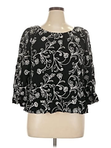 INC International Concepts 3/4 Sleeve Blouse (view 1)
