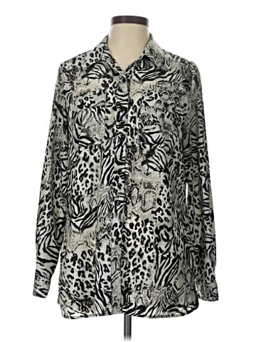 JM Collection Long Sleeve Blouse (view 1)