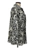 JM Collection 100% Polyester Animal Print Silver Long Sleeve Blouse Size 12 - photo 4