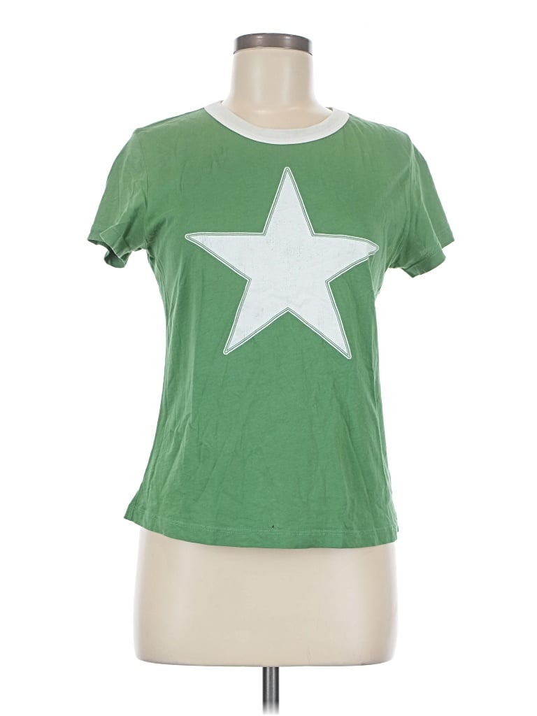 Pre-owned Letluv Short Sleeve T-shirt In Green