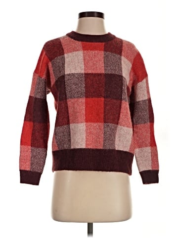 Madewell Fenimore Pullover Sweater in Plaid (view 1)