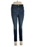 Express Jeans Solid Blue Jeans Size 12 - photo 1